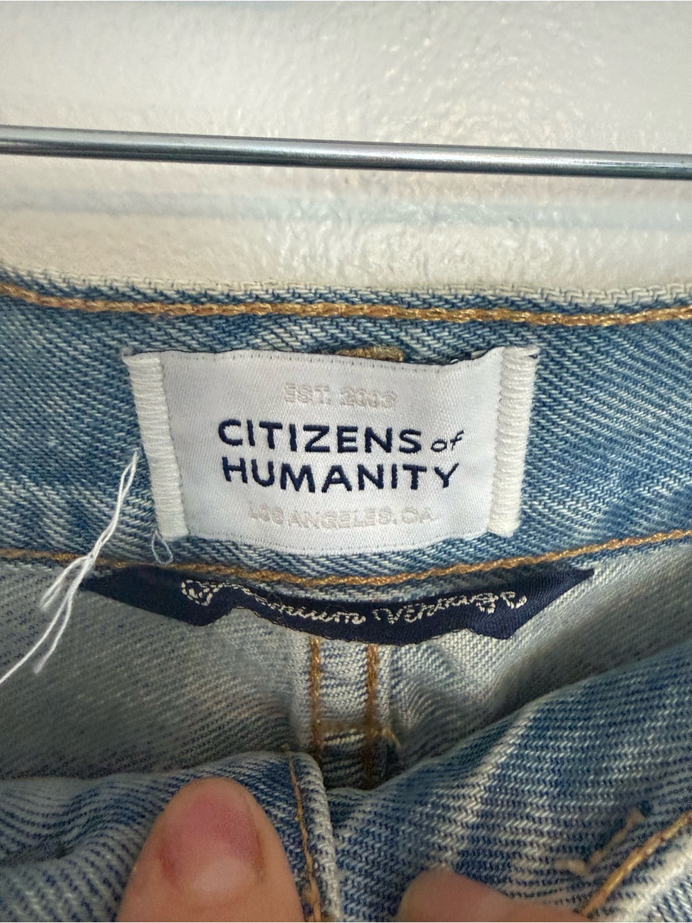 Citizens Of Humanity Jeans Paloma Reworked Wide Leg in Blue - Picture 7 of 11